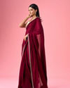 Mohey Women Wine Enchantment Saree