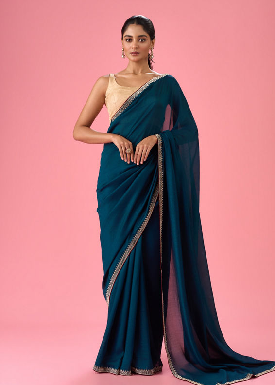 Mohey Women Regal Blue Saree