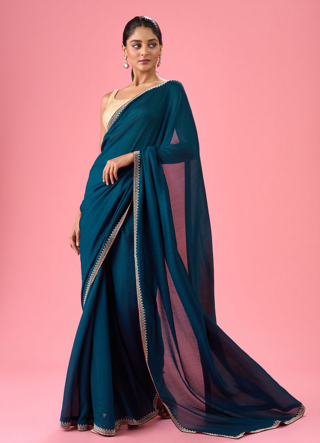 Mohey Women Regal Blue Saree