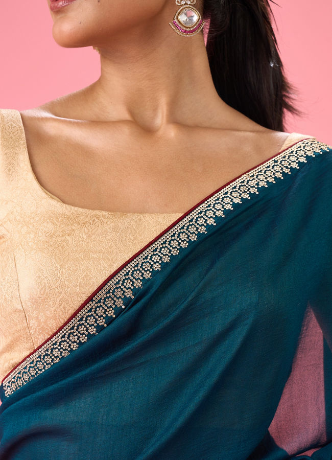 Mohey Women Regal Blue Saree