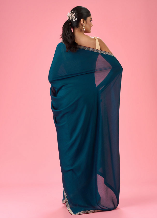 Mohey Women Regal Blue Saree