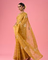 Mohey Women Vibrant Solstice Yellow Saree