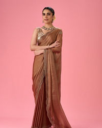 Mohey Women Gajree Pink Elegance Saree