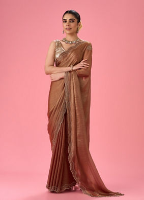 Mohey Women Gajree Pink Elegance Saree