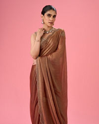 Mohey Women Gajree Pink Elegance Saree