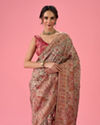 Mohey Women Sea Green Banarasi Saree