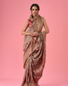 Mohey Women Sea Green Banarasi Saree