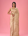 Cream Elegance Saree