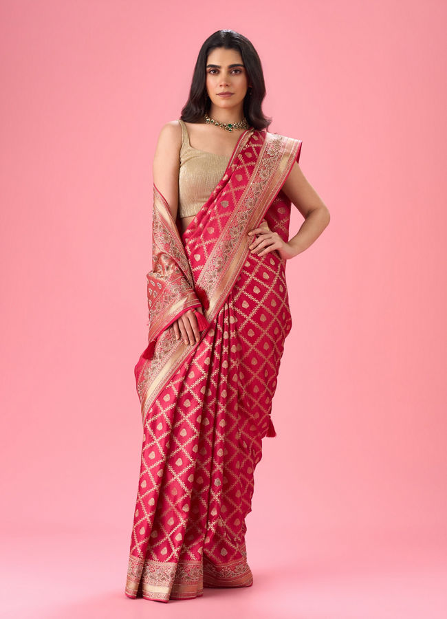 Mohey Women Regal Pink Saree