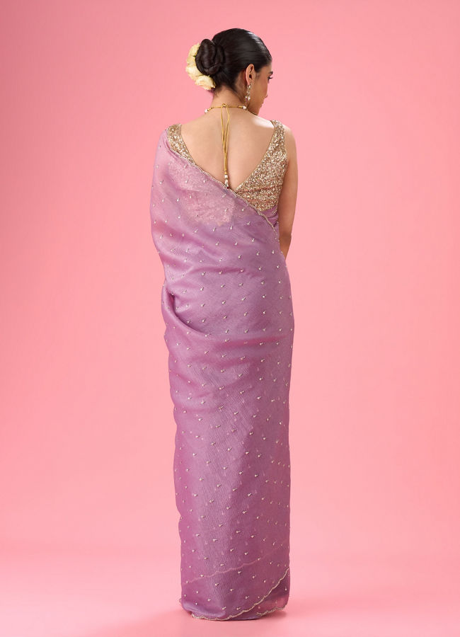 Mohey Women Royal Purple Elegance Saree