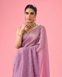 Mohey Women Royal Purple Elegance Saree