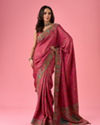 Artistic Pink Saree
