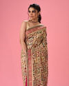 Mohey Women Cream Banarasi Saree