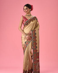 Mohey Women Creamy Delight Traditional Banarasi Saree