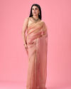 Radiant Pink Organza Saree