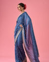 Mohey Women Fluttering Light Blue Saree