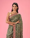 Mohey Women Emerald Elegance Saree