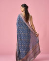 Mohey Women Grey Silk Saree with Stone Work