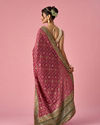 Mohey Women Pink Art Silk Saree with Stone and Thread Work