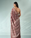 Mohey Women Dusty Pink Silk Saree with Print