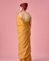 Mohey Women Mustard Yellow Art Silk Saree with Print