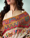Mohey Women Cream Art Silk Saree with Weave Design