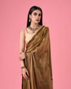 Mohey Women Regal Mehandi Green Organza Saree
