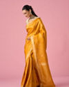 Mohey Women Mustard Yellow Silk Saree with Weave