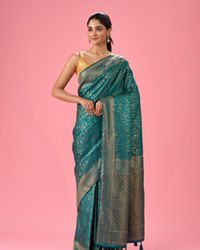 Mohey Women Rama Green Celebration Saree