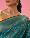 Mohey Women Rama Green Celebration Saree