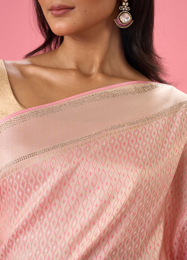 Mohey Women Sublime Pink Festivity Banarasi Saree