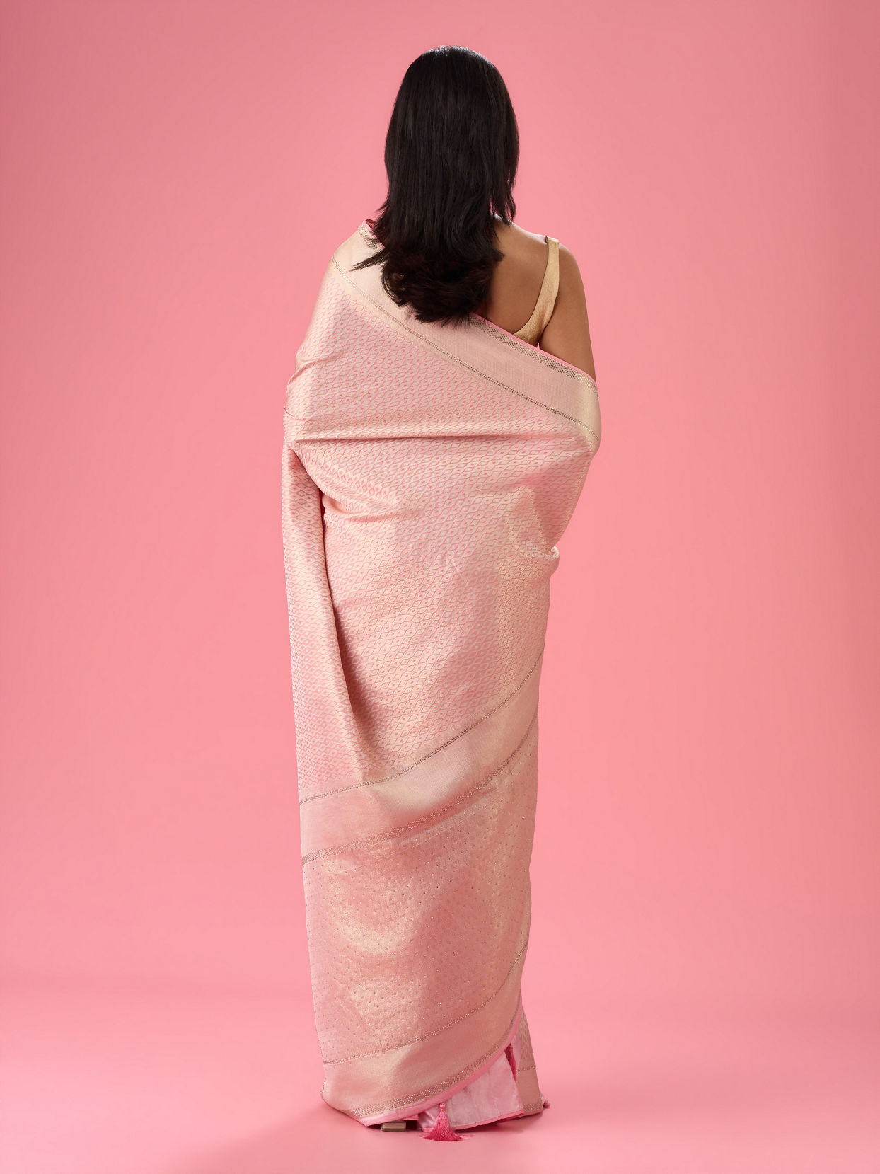 Mohey Women Sublime Pink Festivity Banarasi Saree