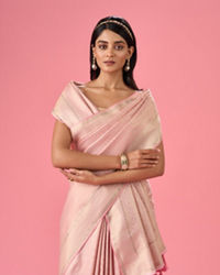 Mohey Women Sublime Pink Festivity Banarasi Saree