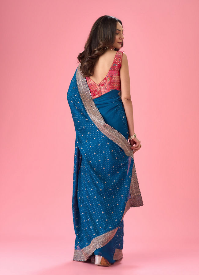 Mohey Women Blue Radiance Saree