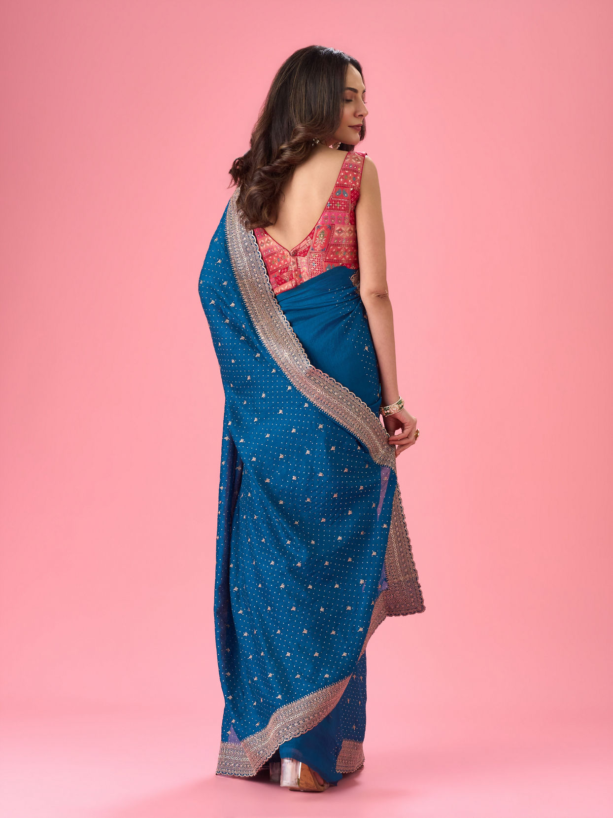 Mohey Women Blue Radiance Saree