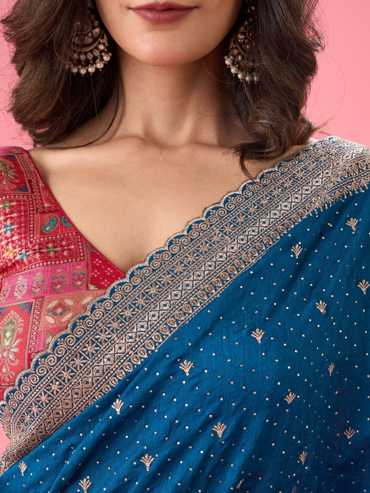 Mohey Women Blue Radiance Saree