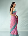 Mohey Women Pink Silk Saree with Weave
