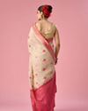Mohey Women Pink Silk Saree with Weave Design