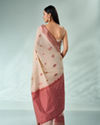 Mohey Women Red Art Silk Saree with Weave Design
