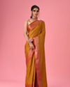 Mohey Women Radiant Mustard Yellow Saree