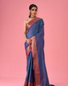 Elegant Teal Blue Saree