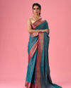 Mohey Women Emerald Elegance Saree