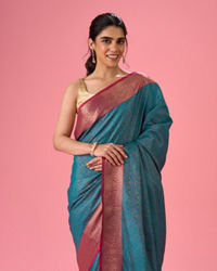 Mohey Women Emerald Elegance Art Silk Saree