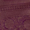Wine Silk Banarasi Saree with Weave Design