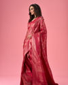 Mohey Women Elegant Pink Mystique Saree