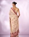 Mohey Women Red Silk Saree with Weave Design