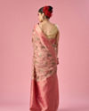 Mohey Women Pink Art Silk Saree with Weave Design