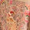 Fawn Art Silk Saree with Weave