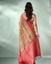 Mohey Women Fawn Art Silk Saree with Weave