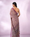 Mohey Women Purple Silk Saree with Sequin and Thread Work